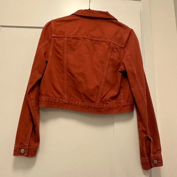 Rust Cropped Jacket - Picture 2 of 3